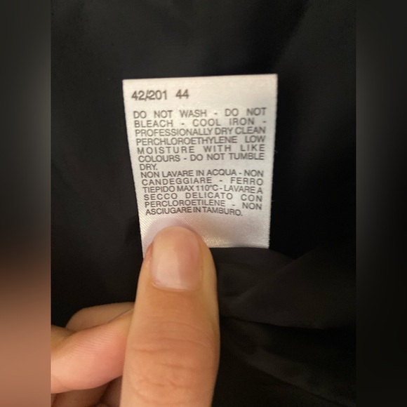 MaxMara Pinstripe Dark Gray Blazer - Picture 5 of 6